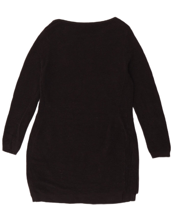 Abito maglione a maniche lunghe da donna MINT VELVET UK 12 Viscosa nera media