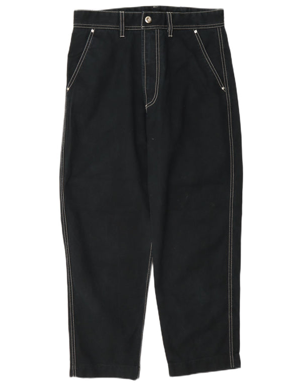 Pantaloni corti affusolati da donna Diesel W28 L25 in cotone blu navy