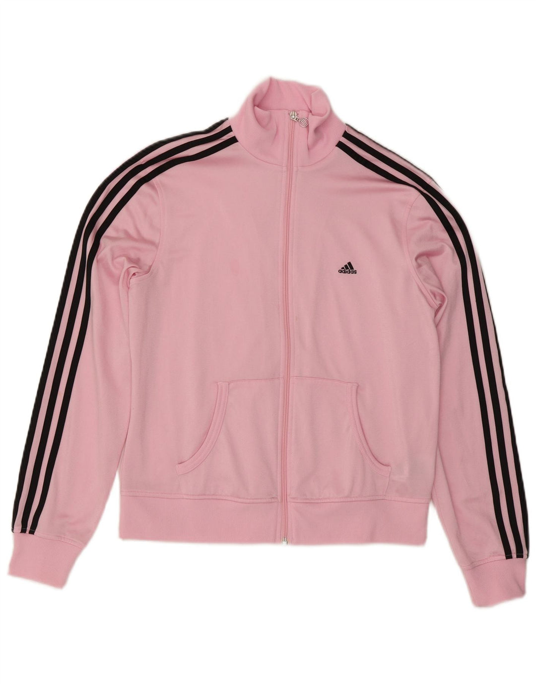 Giacca da ginnastica da donna Adidas UK 16 grande rosa poliestere