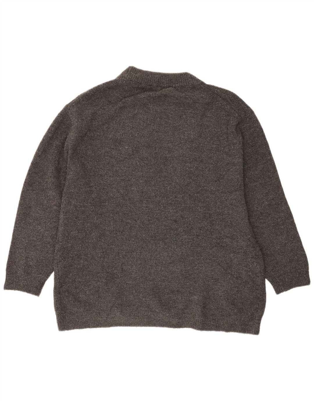 Maglione maglione girocollo oversize da donna Zara UK 14 Grigio medio