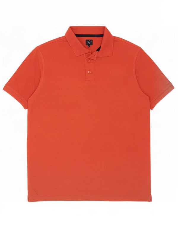 Polo da uomo James Pringle in cotone arancione medio