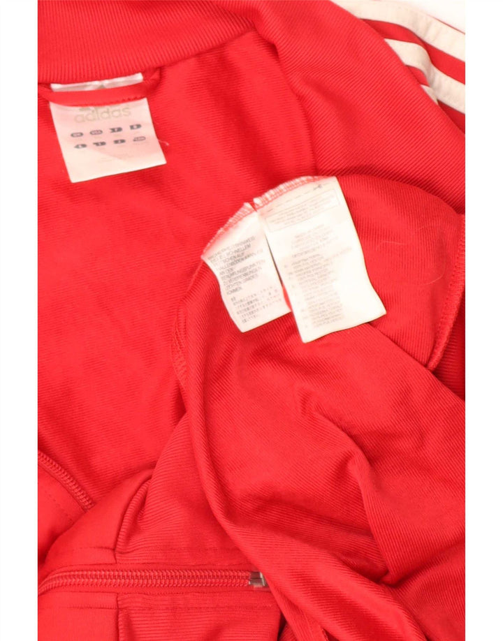 Giacca da tuta da uomo Adidas 2XL rossa in poliestere