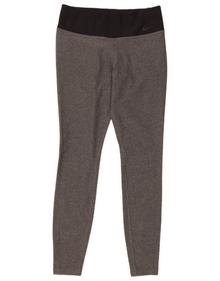Leggings Nike Dri Fit da donna UK 14 Poliestere color block grigio medio