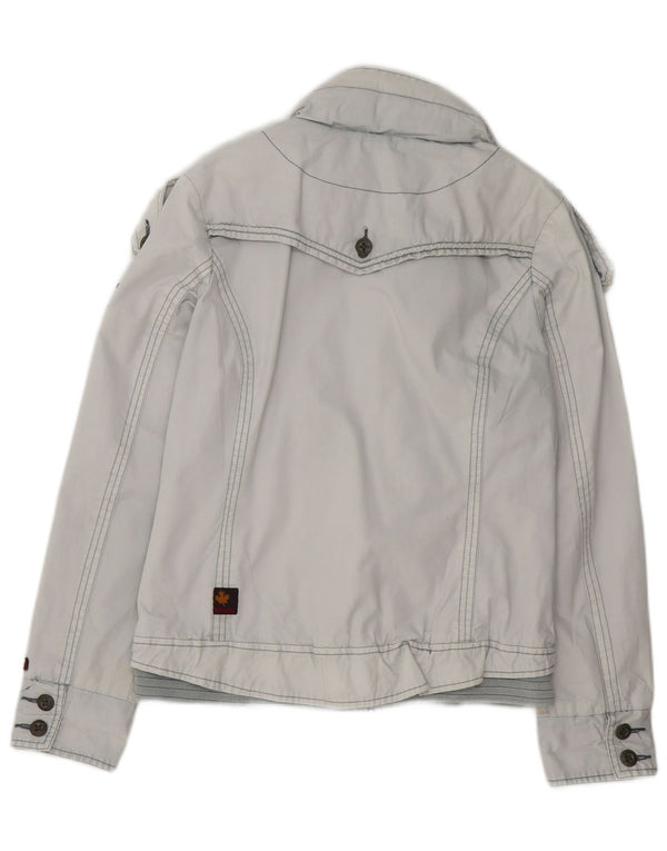 Giacca militare da donna KHUJO UK 14 grande cotone blu