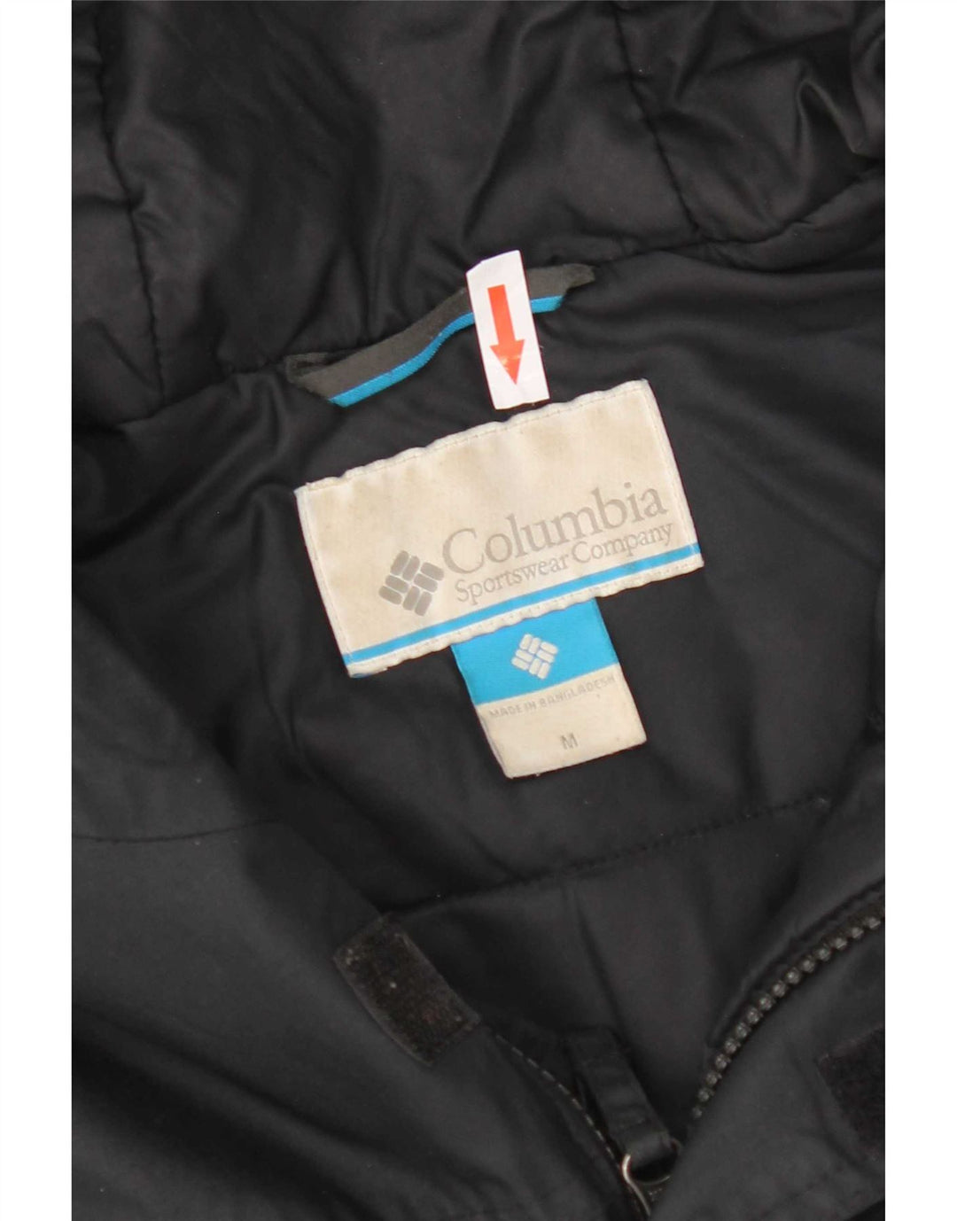 Giacca anorak con cappuccio grafico da uomo Columbia UK 38 nylon nero medio