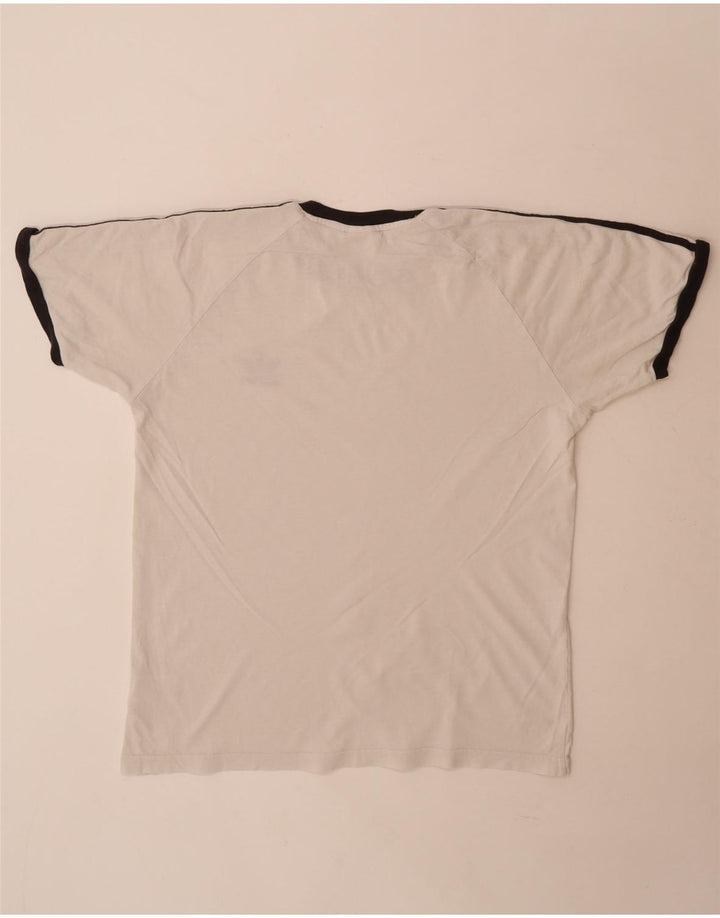 Maglietta Adidas da uomo Top Large in cotone bianco