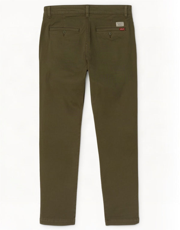 Pantaloni chino slim affusolati da uomo Levi's W32 L30 cotone kaki