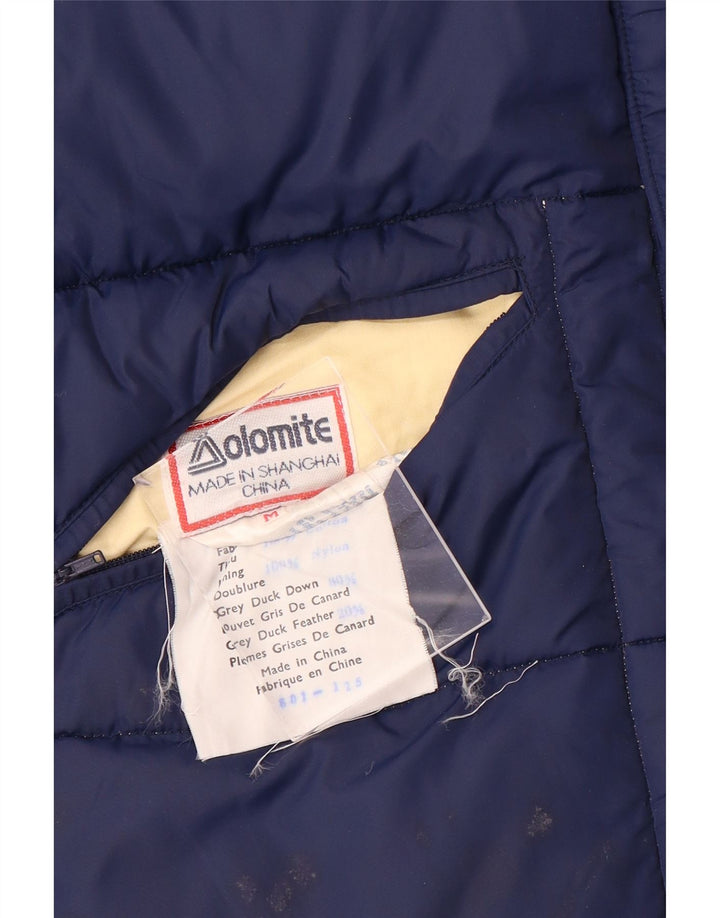 Gilet imbottito reversibile da uomo Dolomite UK 38 medio cotone blu navy