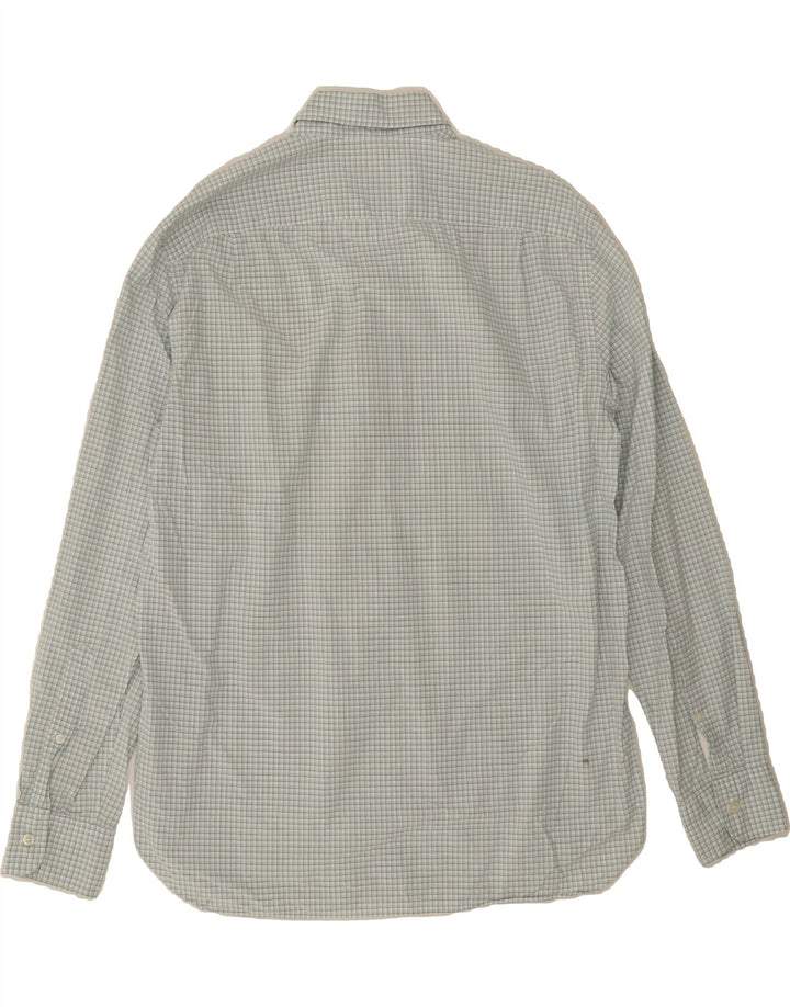 J. CREW Mens Shirt Large Blue Check Cotton Vintage J. Crew and Second-Hand J. Crew from Messina Hembry 