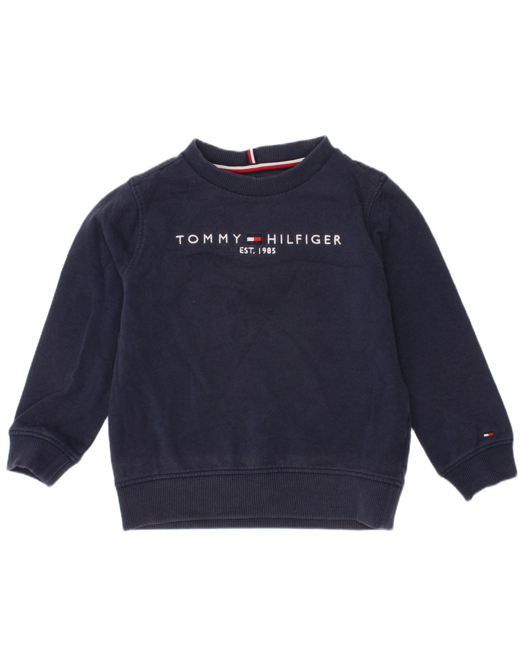 Felpa con grafica per ragazzi Tommy Hilfiger Maglione 3-4 anni in cotone blu navy