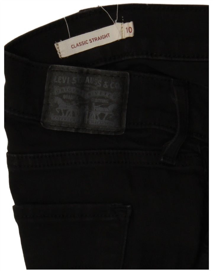 Jeans dritti dalla vestibilità classica da donna LEVI'S US 10 Large W32 L31 neri
