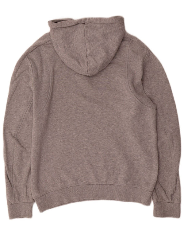 Felpa con cappuccio grafica da uomo Adidas Small in cotone grigio