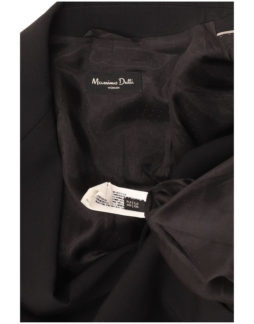 Giacca blazer da donna a 1 bottone Massimo Dutti EU 38 piccola lana nera
