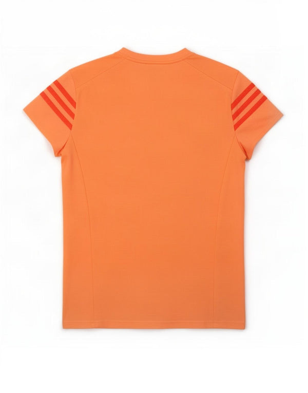 T-shirt Adidas Climalite da donna Top UK 8/10 Small Arancione Poliestere