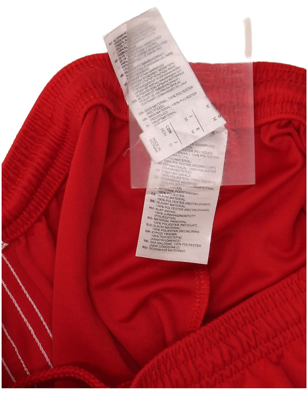 Pantaloncini sportivi Adidas Aeroready da uomo in poliestere rosso medio