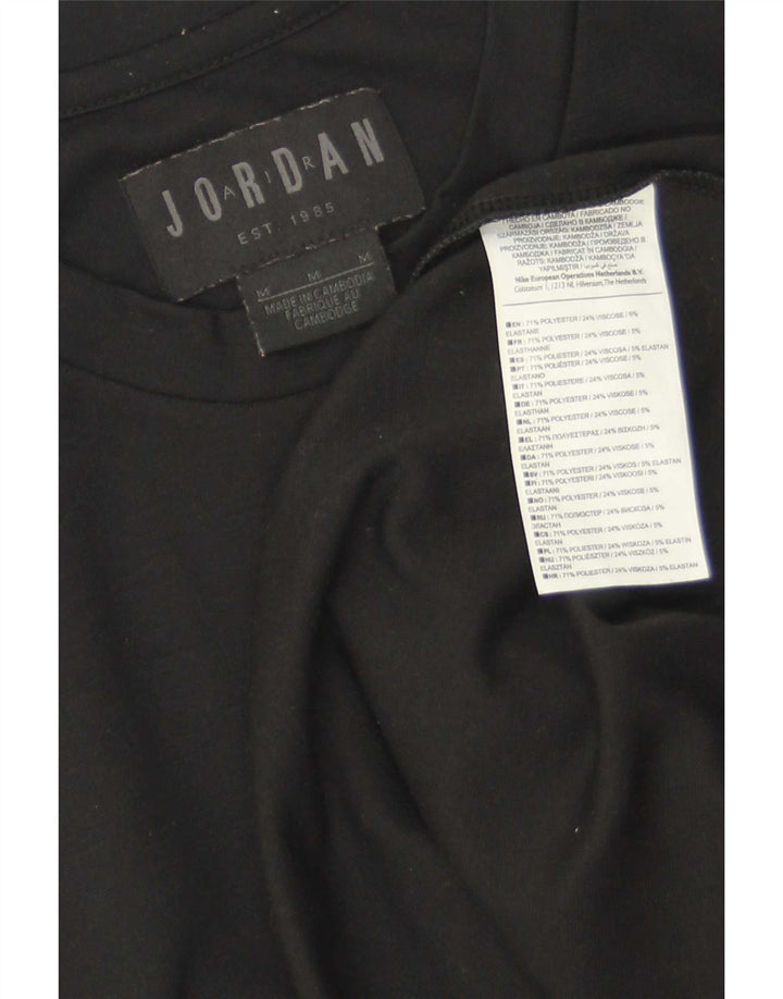T-shirt da uomo Jordan Top in poliestere color block medio nero