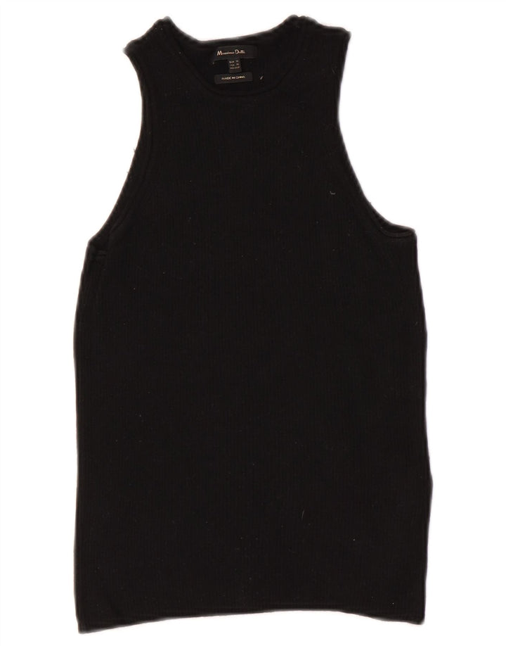 Canotta da donna Massimo Dutti UK 4 XS lana nera