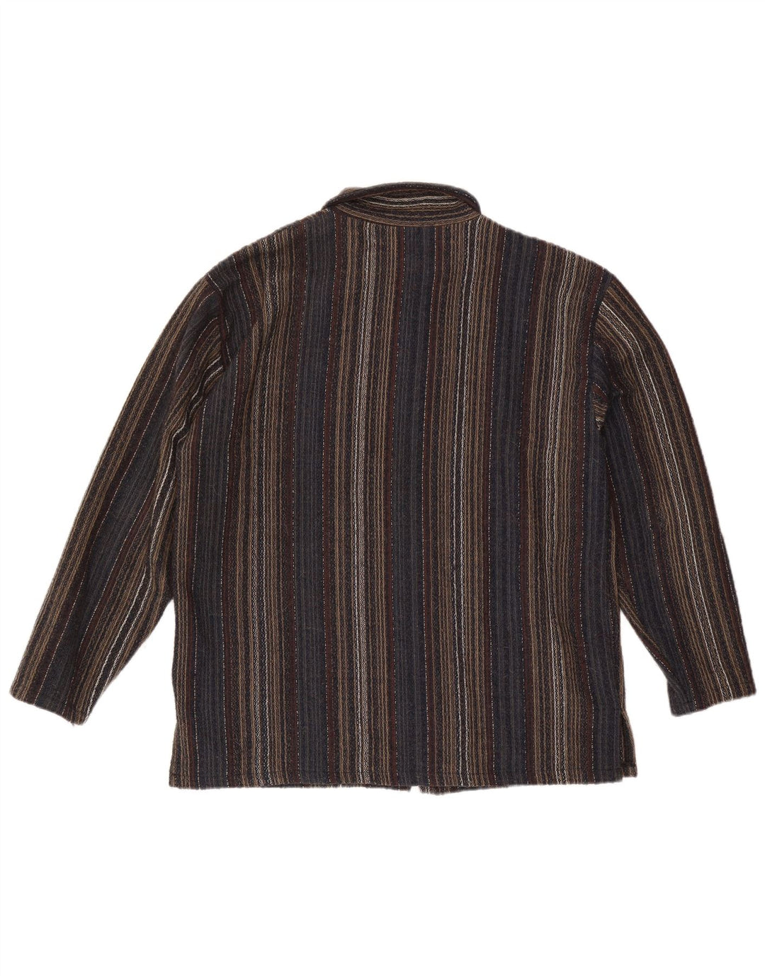 Camicia vintage da uomo in flanella, acrilico multicolore medio