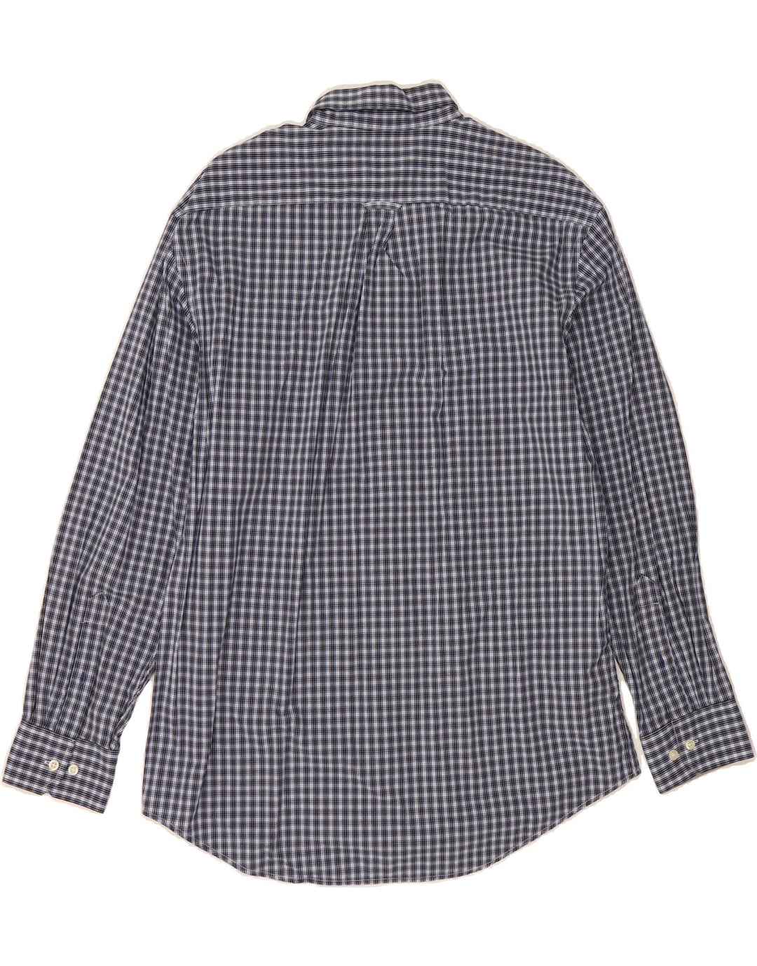 IZOD Mens Shirt Large Blue Check Cotton Vintage Izod and Second-Hand Izod from Messina Hembry 