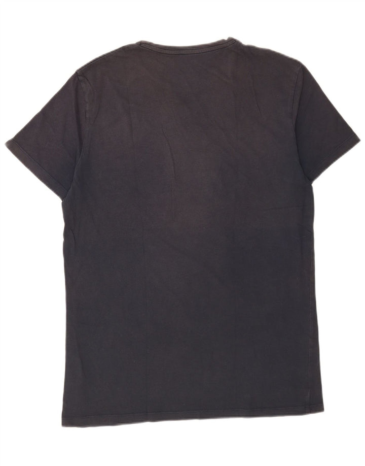 T-shirt grafica da uomo Timberland Top in cotone blu navy medio