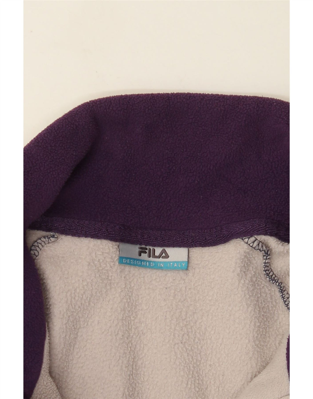 Giacca in pile da uomo Fila UK 40 Large Blu Navy Colourblock