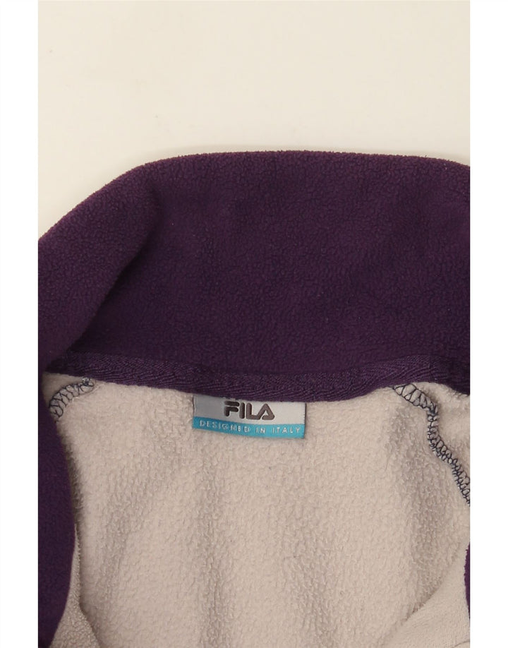 Giacca in pile da uomo Fila UK 40 Large Blu Navy Colourblock