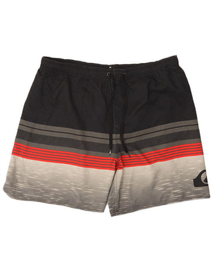 Pantaloncini da bagno da uomo Quiksilver 2XL Poliestere color block nero
