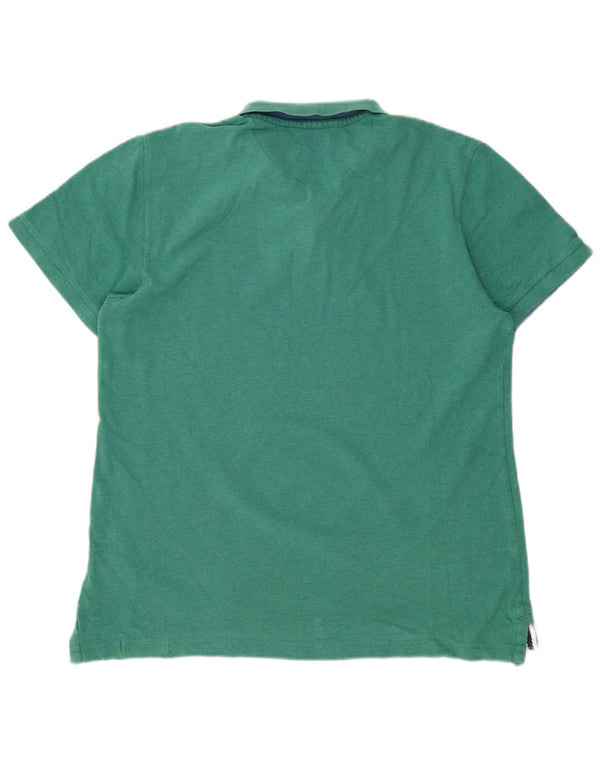 WHITE STUFF Polo da uomo grande in cotone verde