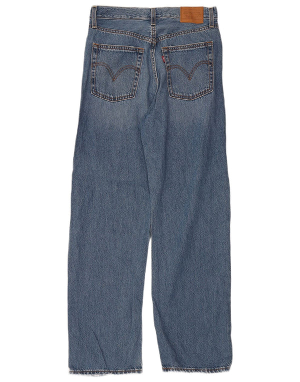 Jeans dritti a vita alta Levi's Ribcage da donna W28 L29 cotone blu