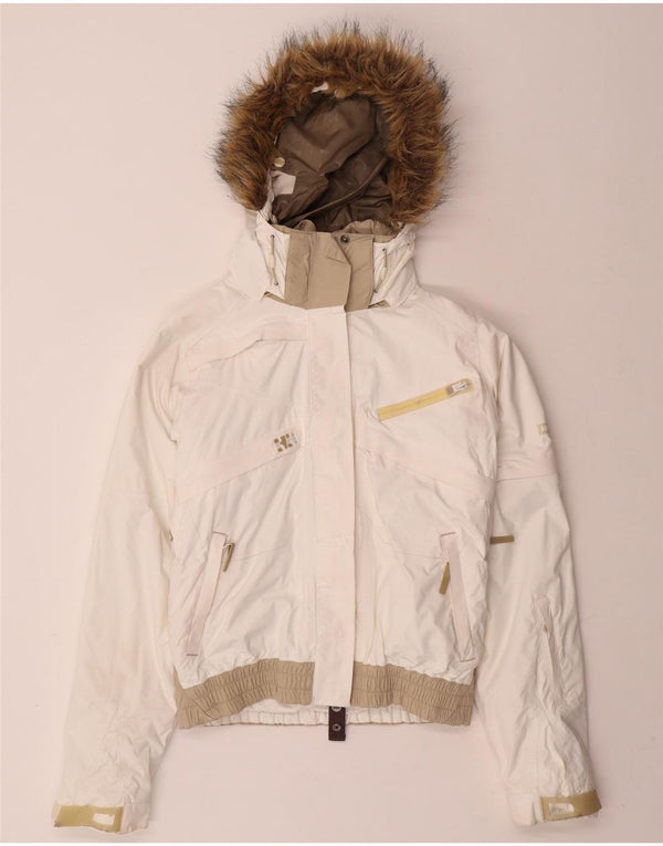 Giacca a vento oversize con cappuccio da donna HELLY HANSEN UK 6 XS Bianca
