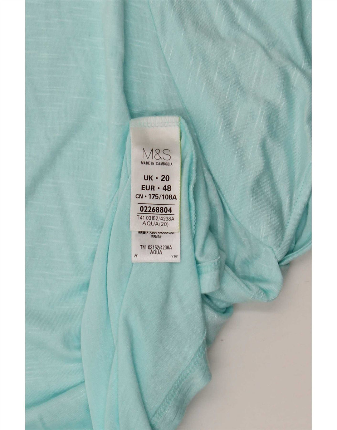 Marks & Spencer Womens Blouse Top UK 20 2XL Blue Flecked Viscose