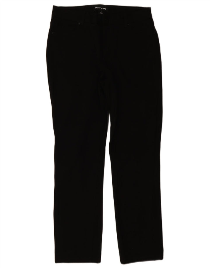 Pantaloni casual slim da donna Dkny medi W30 L28 viscosa nera