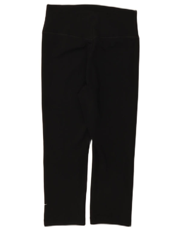 Leggings Capri da donna Nike UK 4 XS poliestere nero