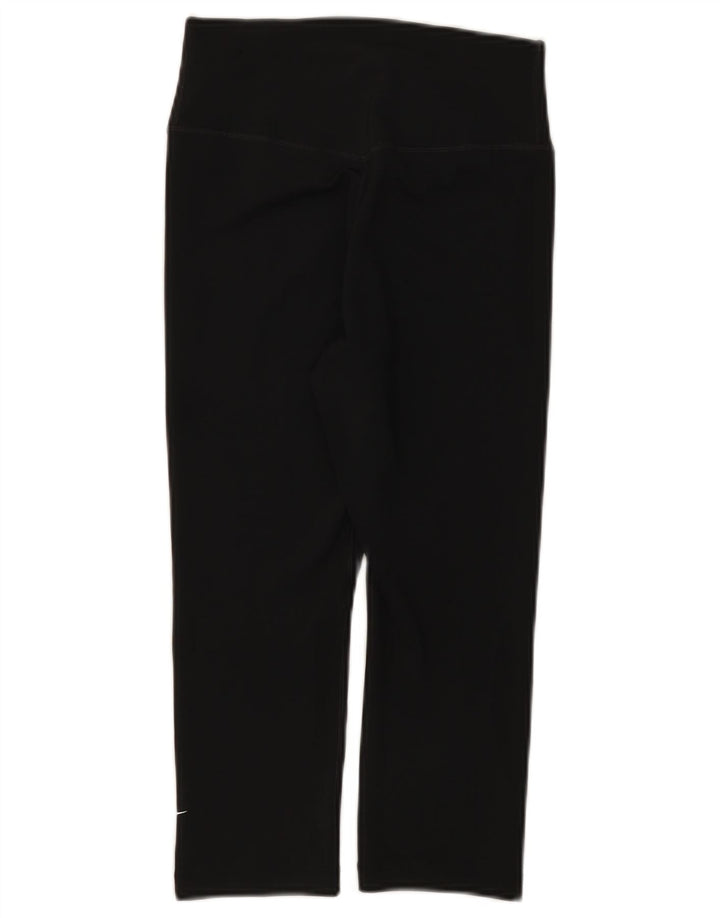 Leggings Capri da donna Nike UK 4 XS poliestere nero