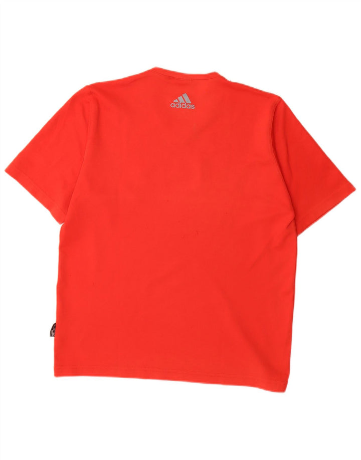 T-shirt Adidas Climalite da uomo UK 40/42 poliestere rosso medio