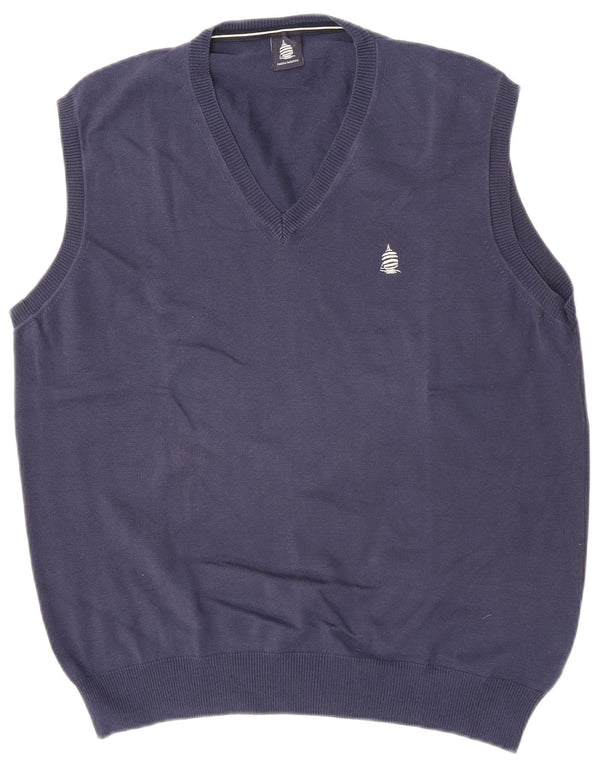Marina Yachting Mens Vest Tank Top XL Navy Blue