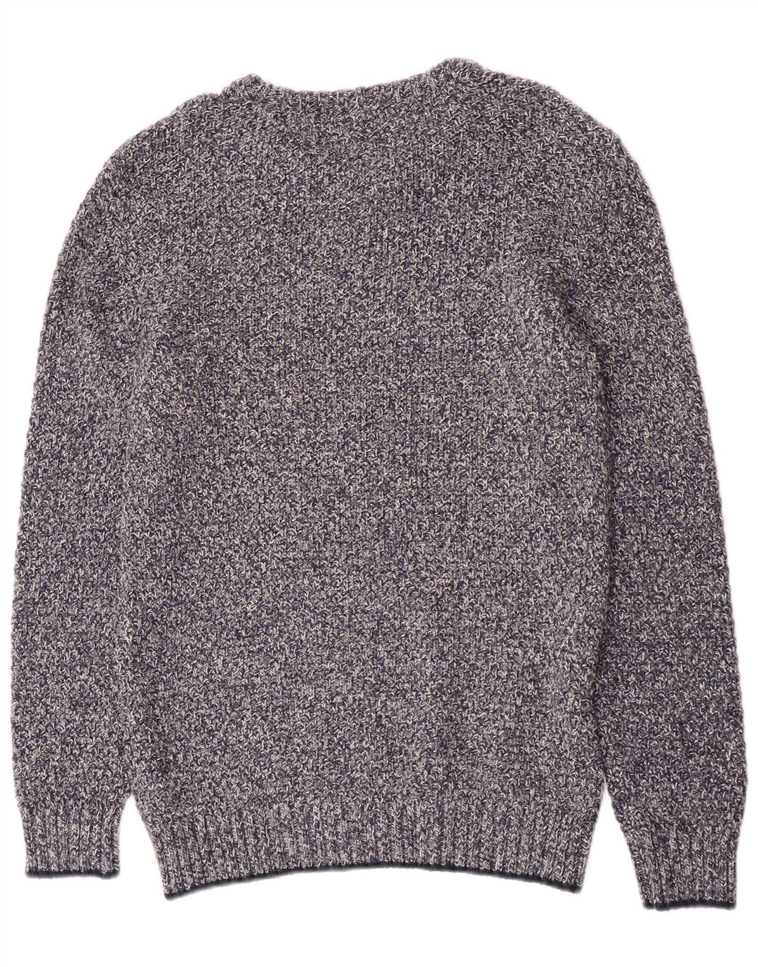 Maglione girocollo da uomo Fat Face in cotone chiazzato blu medio