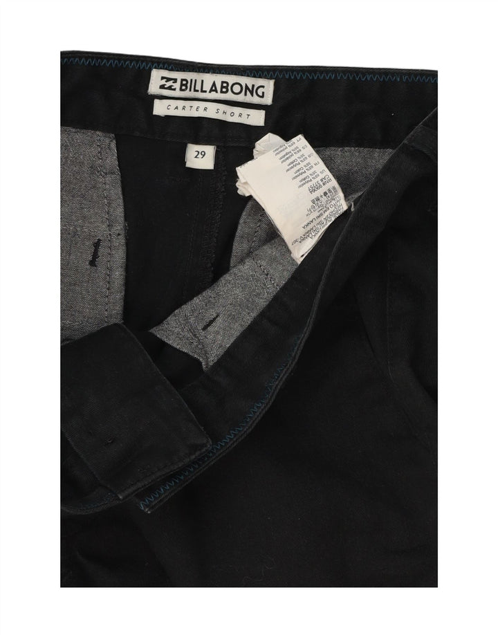 BILLABONG Mens Cargo Shorts W29 Small  Black Polyester Vintage Billabong and Second-Hand Billabong from Messina Hembry 