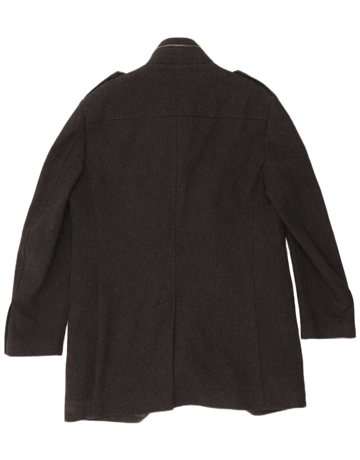 Cappotto militare da uomo Zara UK 44 2XL Grigio