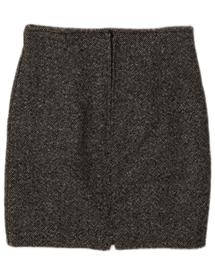Minigonna vintage da donna W28 grigio medio