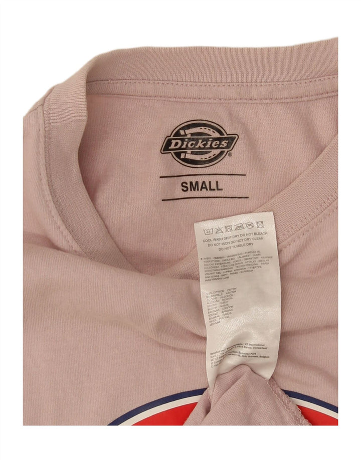 T-shirt grafica da uomo Dickies Top piccola in cotone rosa