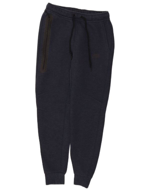 Pantaloni da tuta da donna Nike Joggers UK 8 Small Blu Navy Cotone