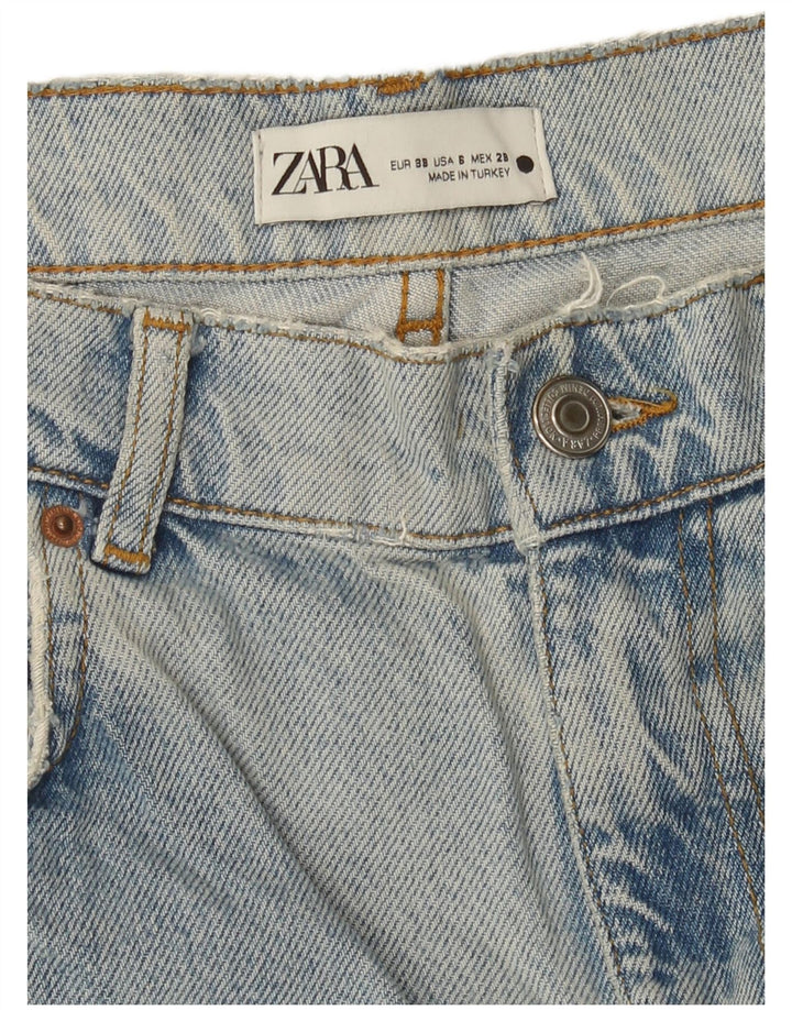 Jeans larghi da donna Zara EU 38 piccoli W28 L26 blu