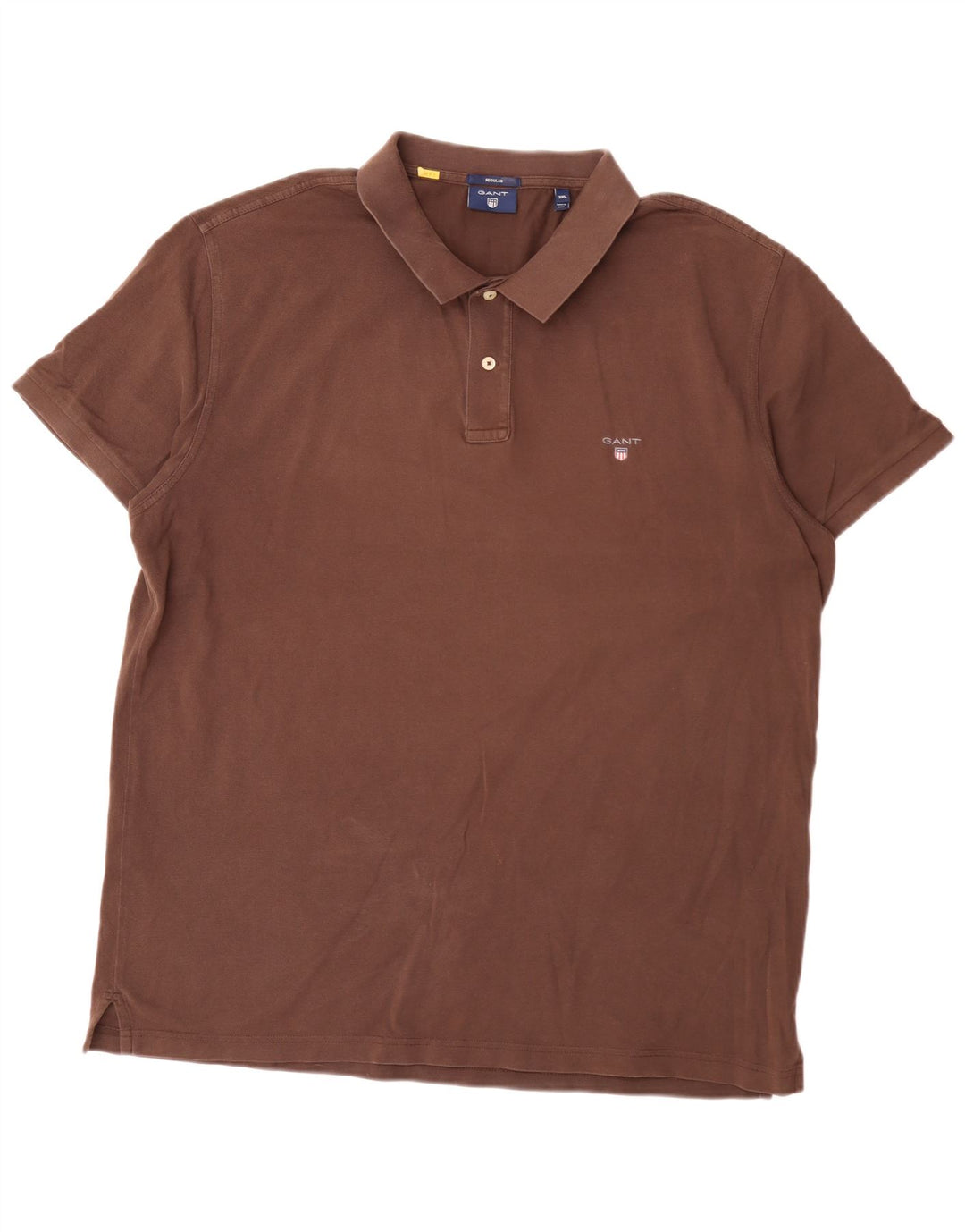 Polo Gant da uomo vestibilità regolare 3XL cotone marrone