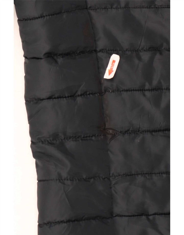 Giacca imbottita con cappuccio da uomo Jack & Jones UK 36 piccola poliestere nero