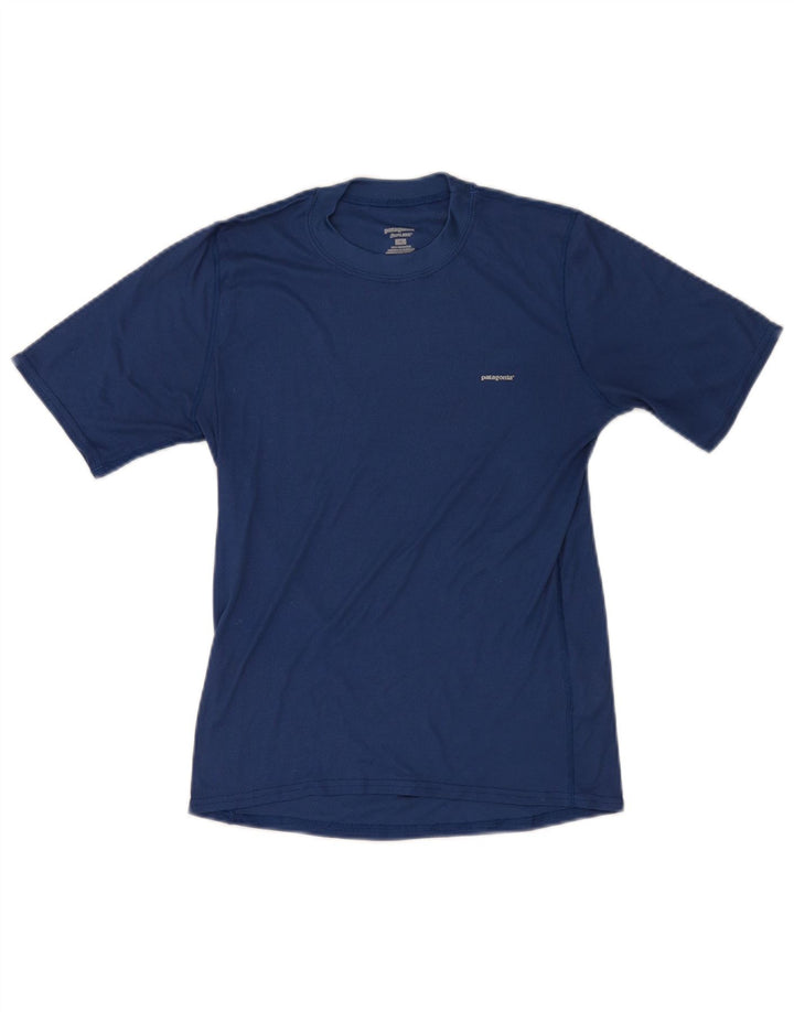T-shirt da uomo Patagonia Top Small blu in poliestere