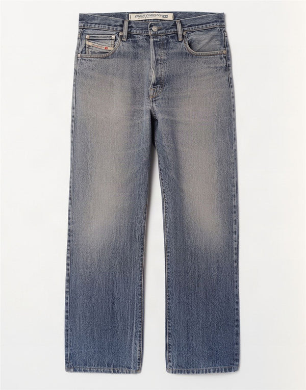 Jeans dritti da uomo Diesel W34 L30 cotone blu