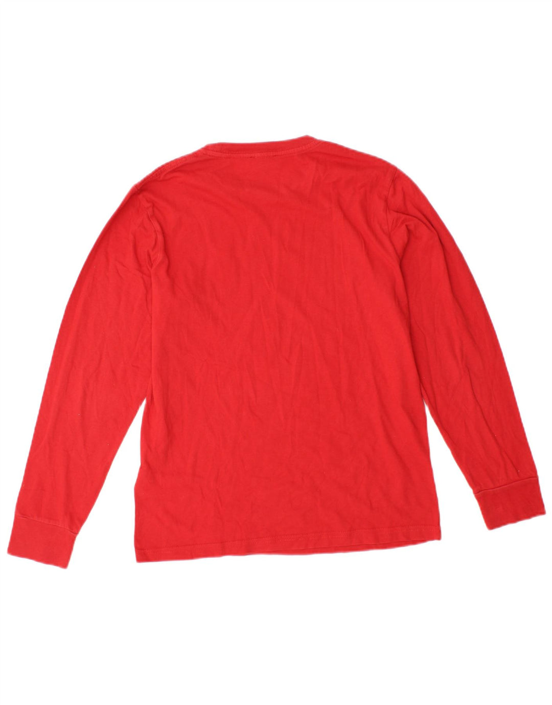 DIESEL Top grafico da ragazzo a manica lunga 11-12 anni in cotone rosso