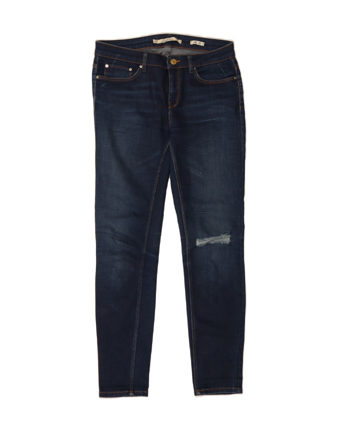 VINTAGE Womens Skinny Jeans US 6 Medium W32 L28 Blue Vintage Vintage and Second-Hand Vintage from Messina Hembry 