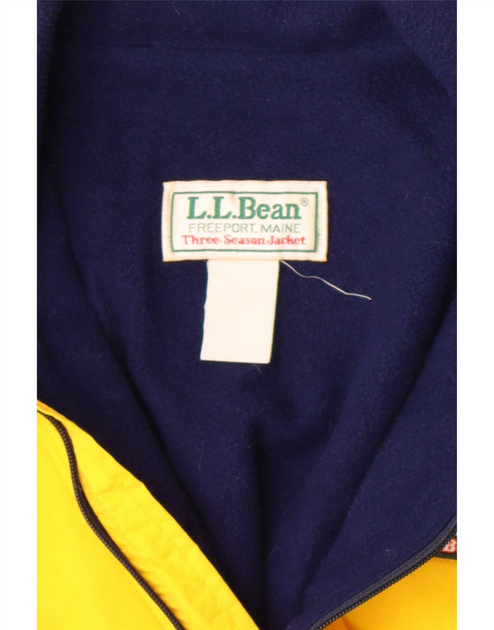Giubbotto bomber da uomo L.L.Bean UK 42 XL color block giallo